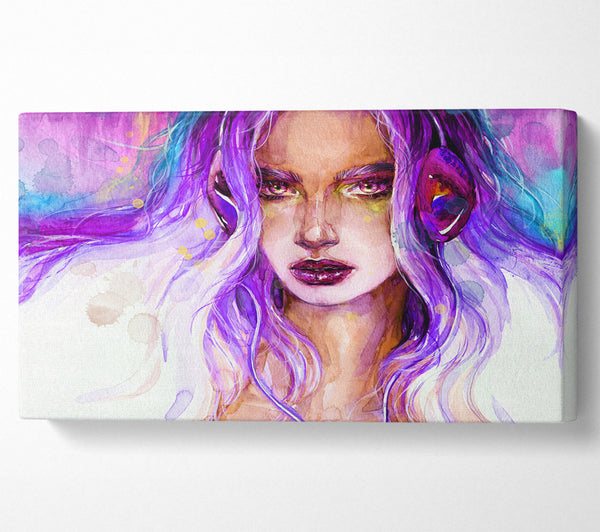 Lila Frau Aquarell