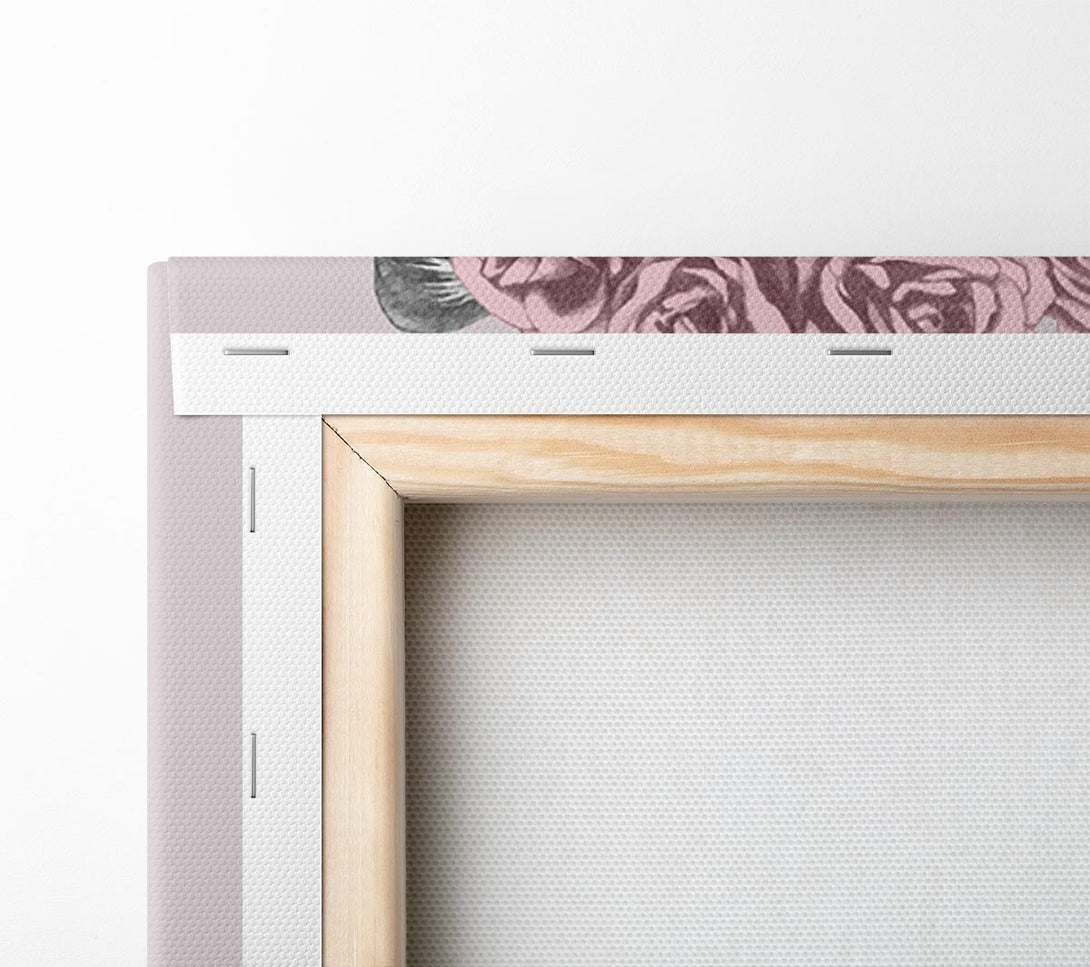  A Canvas Print of The Rose Head Leopard Canvas Print
