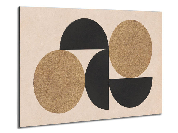 Semi Circle Simplicity Metal Print