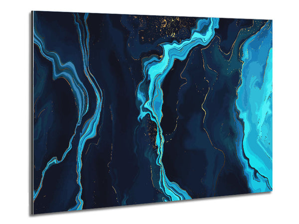 Natural Blues Of Stone Metal Print