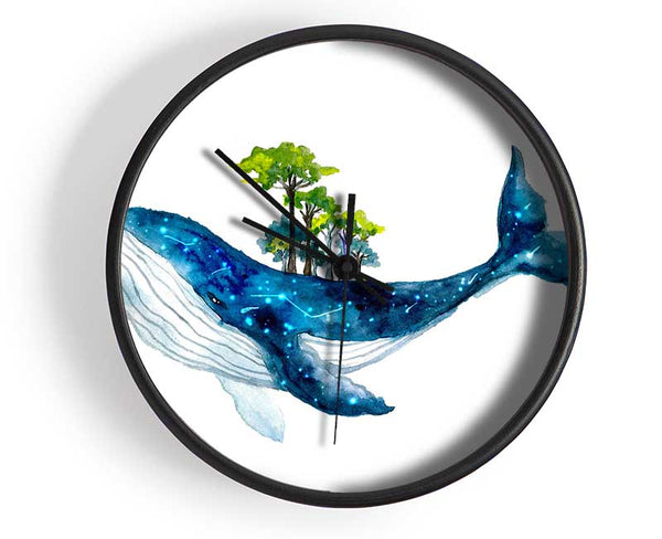 The Whale Forest Clock - Wallart-Direct UK