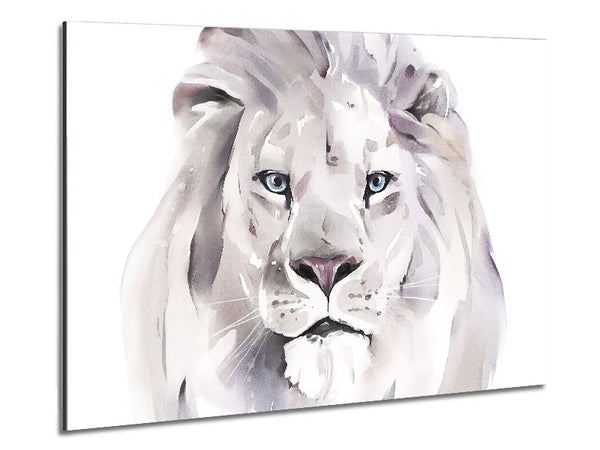The Grey Lion Metal Print