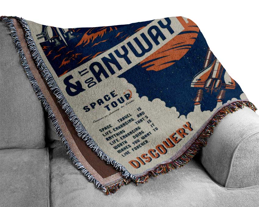 Space Exploration Woven Blanket