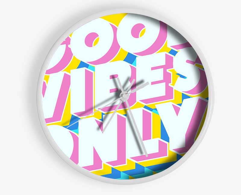 Good Vibes Only Bold Clock - Wallart-Direct UK