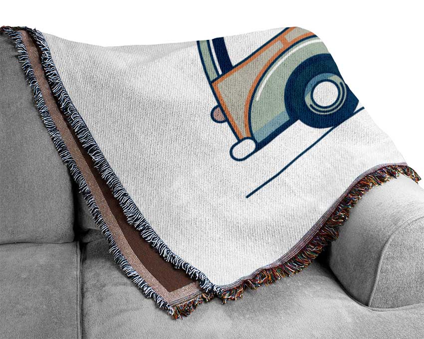 Morris Minor Traveller Woven Blanket