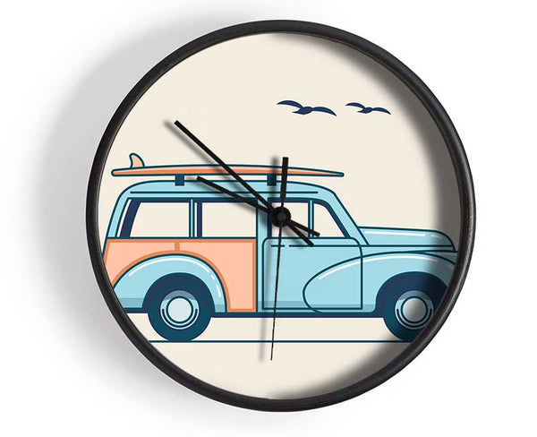 Morris Minor Traveller Clock - Wallart-Direct UK