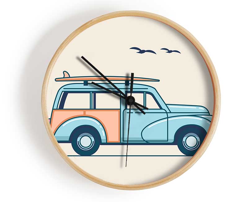 Morris Minor Traveller Clock - Wallart-Direct UK