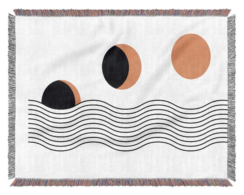 The Sun Above The Sea Woven Blanket