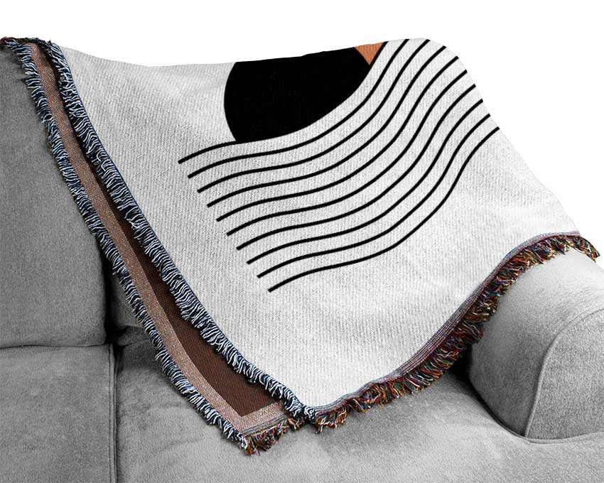 The Sun Above The Sea Woven Blanket