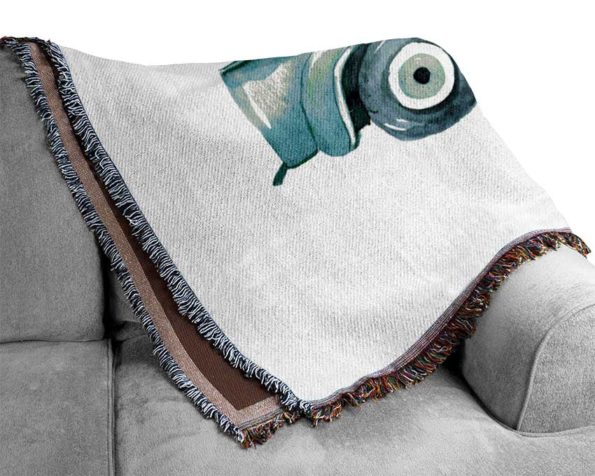 Pick Up Truck Watercolour Woven Blanket