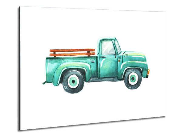 Pick Up Truck Watercolour