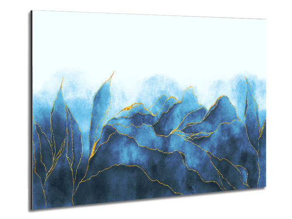 Blauer Nebel aus Blattgold