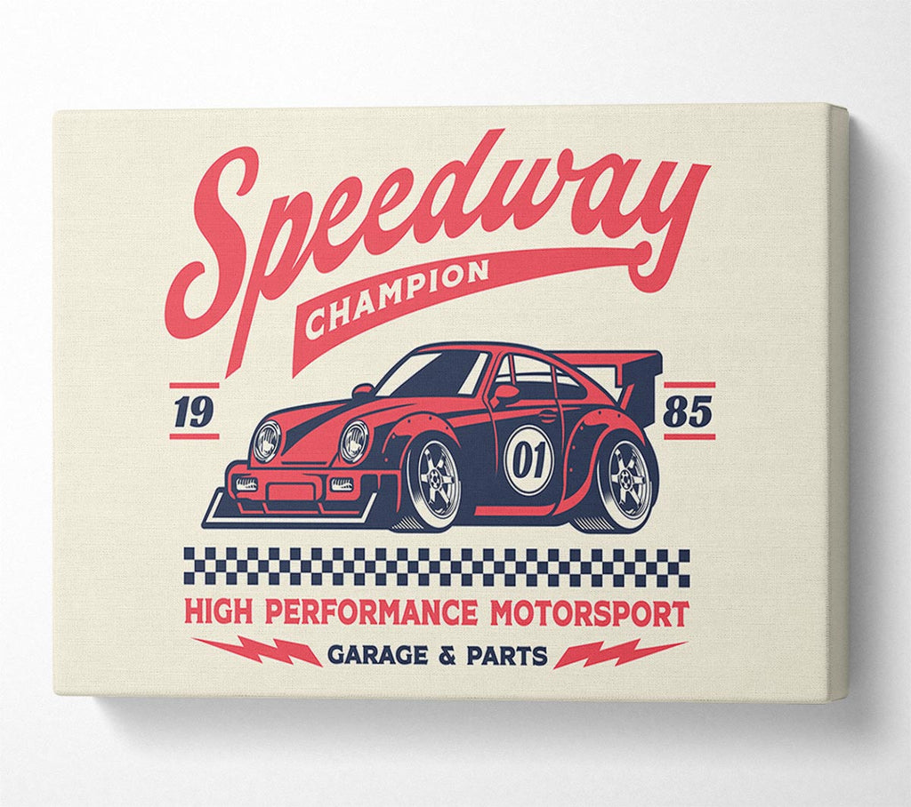 Picture of Speedway Champion Canvas Print Wall Art