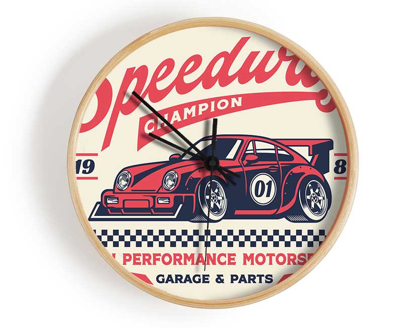 Speedway Champion Clock - Wallart-Direct UK