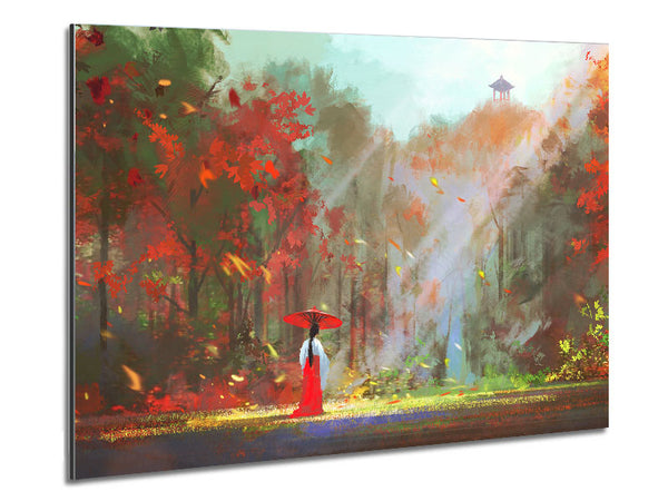 Geisha im Wald