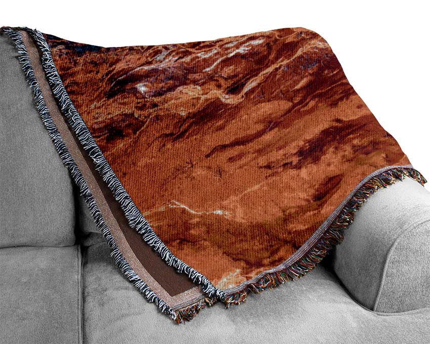 The Mountain River System Woven Blanket