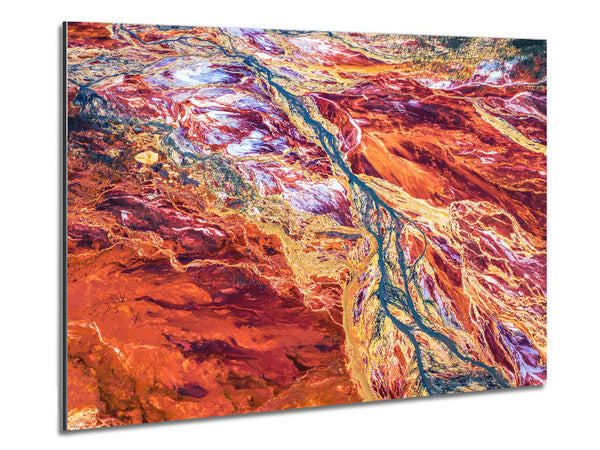 The Mountain River System Metal Print