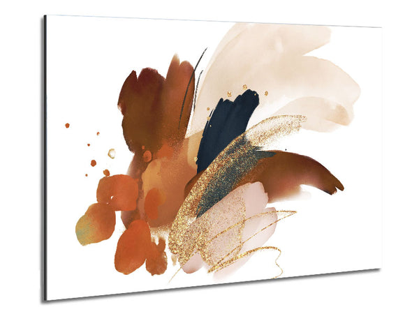 Natural Brush Strokes Metal Print