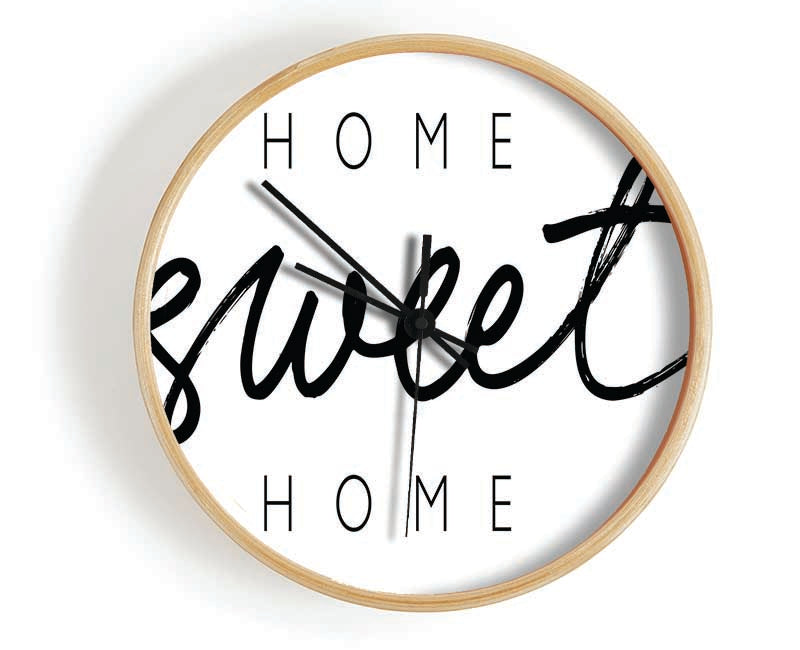 Home Sweet Home Quirky Clock - Wallart-Direct UK