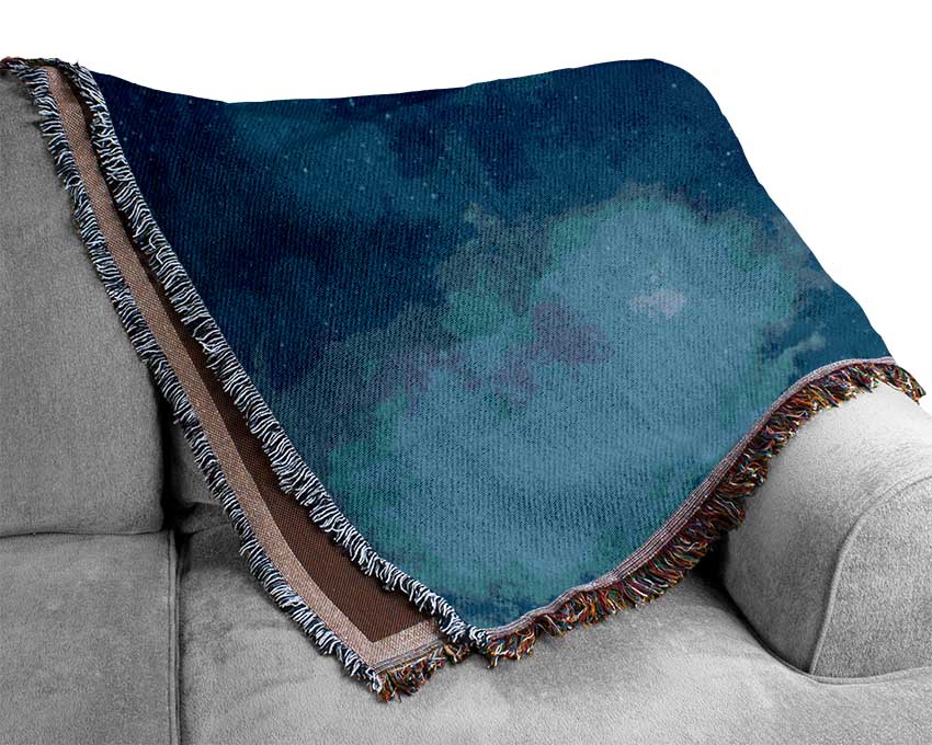 The Blue Moon Beauty Woven Blanket