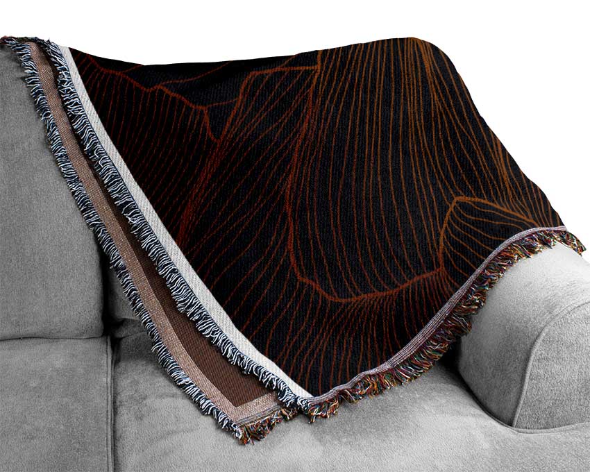 Mountains Of Gold Woven Blanket
