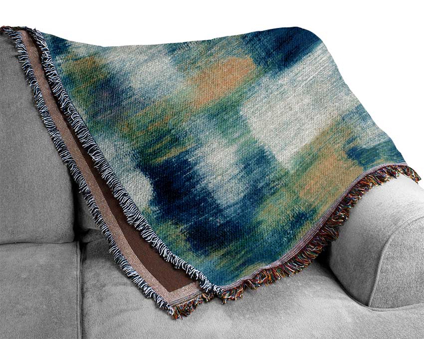 Smudges Of Colour Woven Blanket