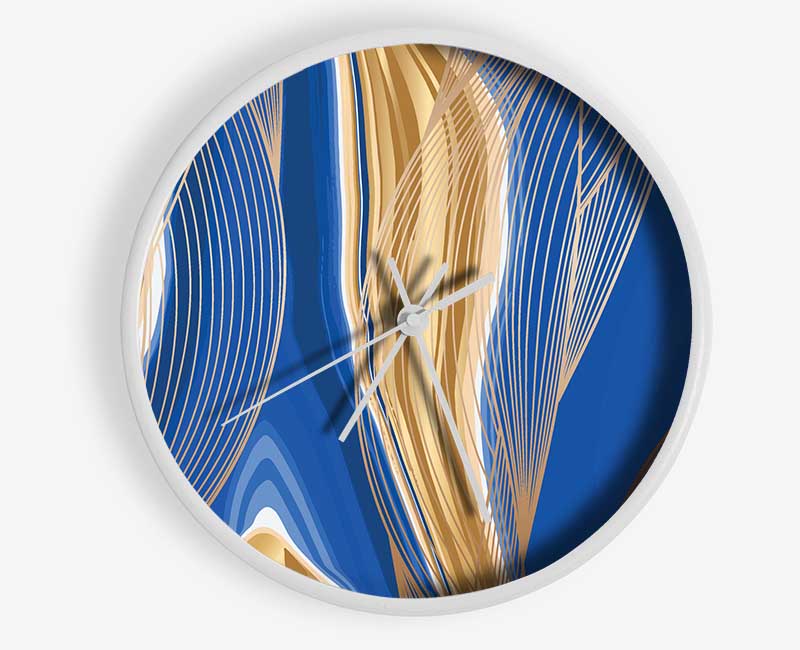 Lines Of Detail Clock - Wallart-Direct UK