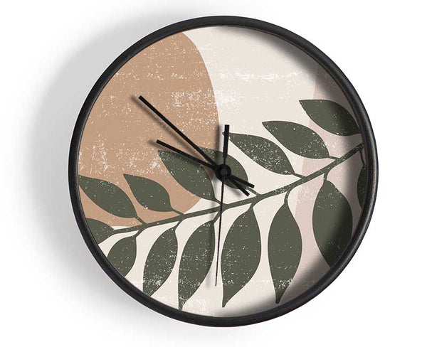 Leaf Of Modern Art Clock - Wallart-Direct UK