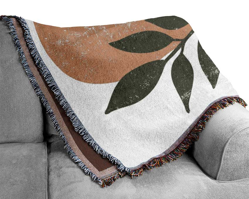 Leaf Of Modern Art Woven Blanket