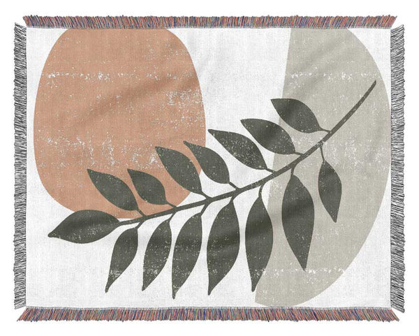 Leaf Of Modern Art Woven Blanket