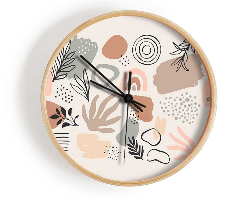 Natural Shapes Of Simplicity Clock - Wallart-Direct UK