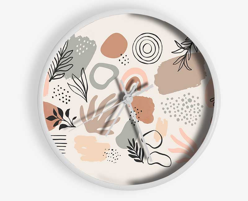 Natural Shapes Of Simplicity Clock - Wallart-Direct UK