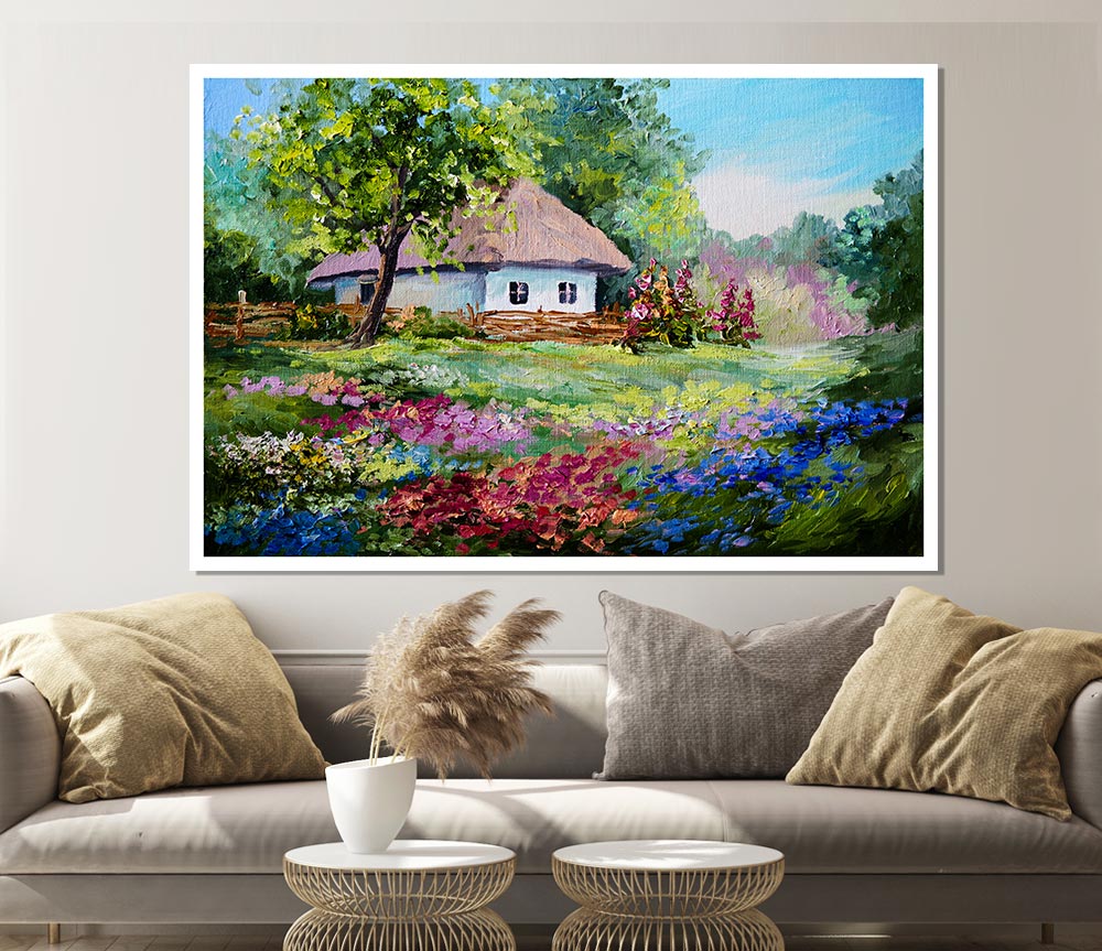 The Cottage Woodland Print Poster Wall Art