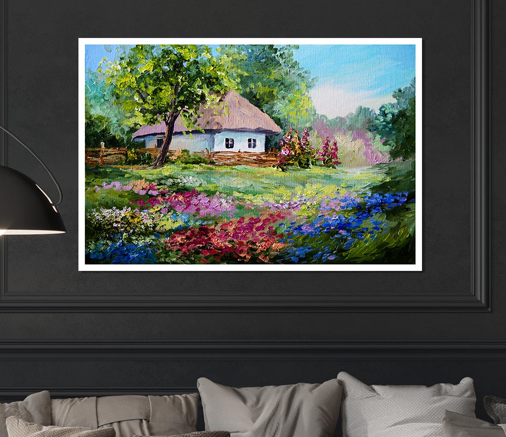 The Cottage Woodland Print Poster Wall Art