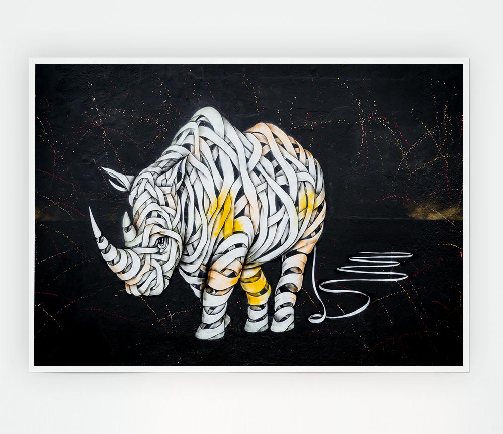 The Mummy Rhino Print Poster Wall Art
