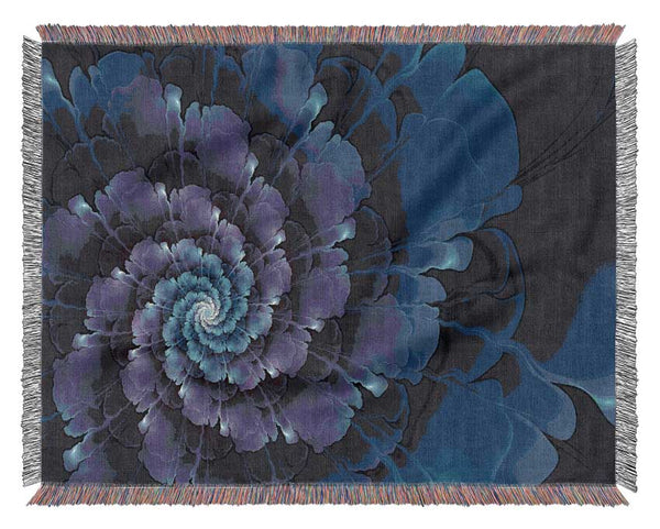 The Swirl Of Petals Woven Blanket