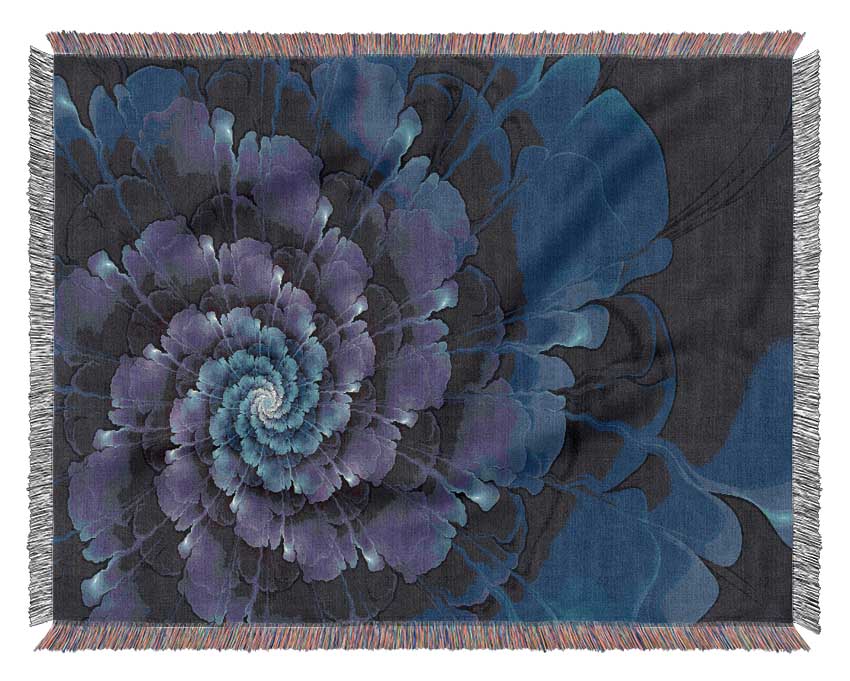 The Swirl Of Petals Woven Blanket