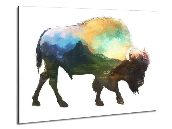 The Bison Of The Universe Metal Print