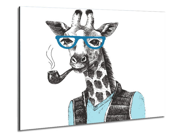 Die Giraffe mit Brille