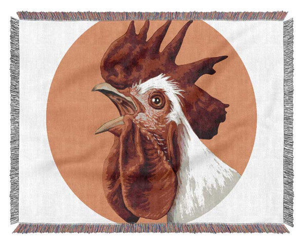 The Rooster Crow Woven Blanket