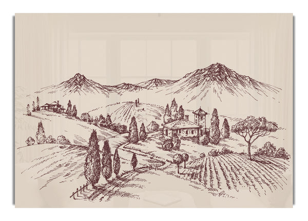 The Sepia Mountain Range