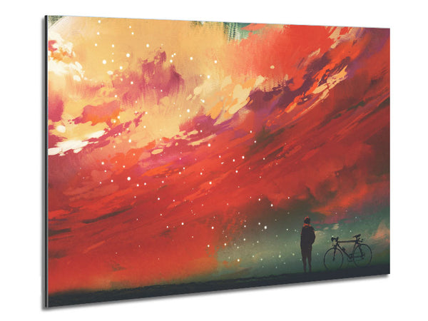The Peach Universe Metal Print