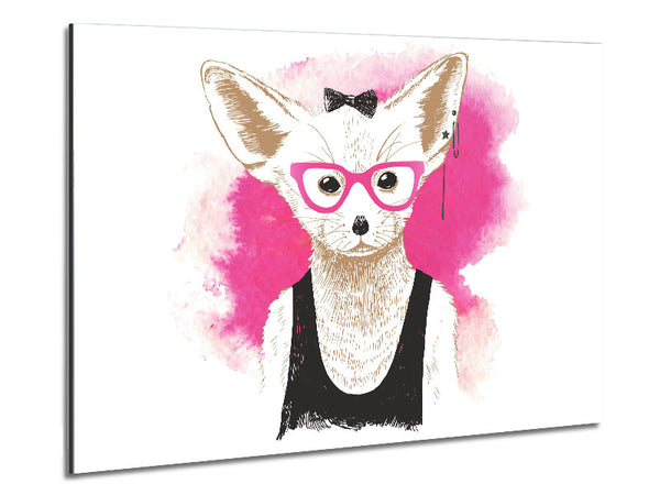 Arctic Fox Brille mit Schleife in Rosa