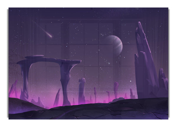 Der violette Planet