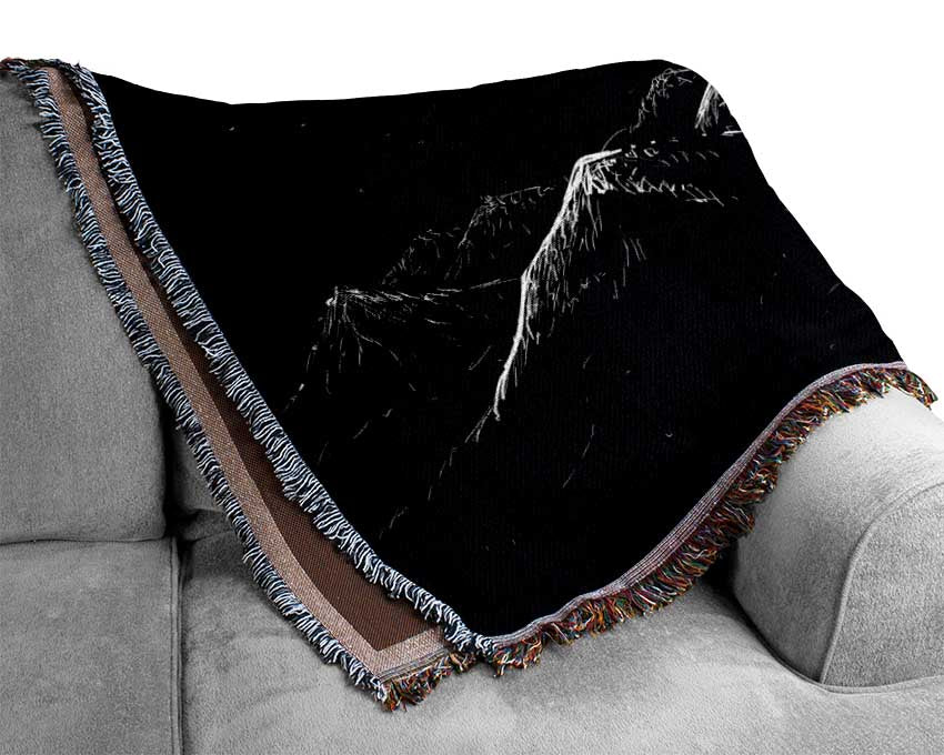 The Dark Side Of The Planet Woven Blanket