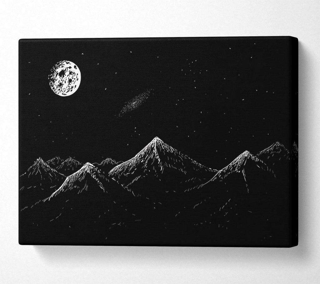 Picture of The Dark Side Of The Planet Canvas Print Wall Art