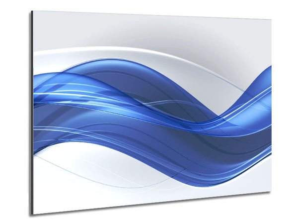 The Flow Of Blue Serenity Metal Print