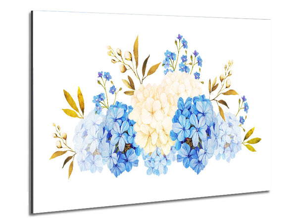 Blue And Beige Carnations