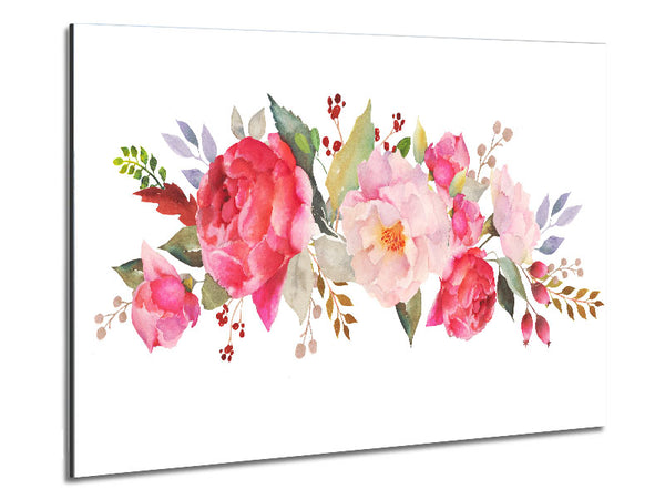 Blumenstrauß aus rosa und pfirsichfarbenen Blumen