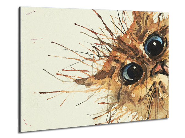 Watercolour Splat Cat